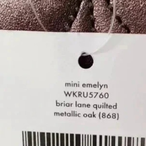 Kate Spade new with tags quilted Mini Emelyn bag. - Picture 9 of 9